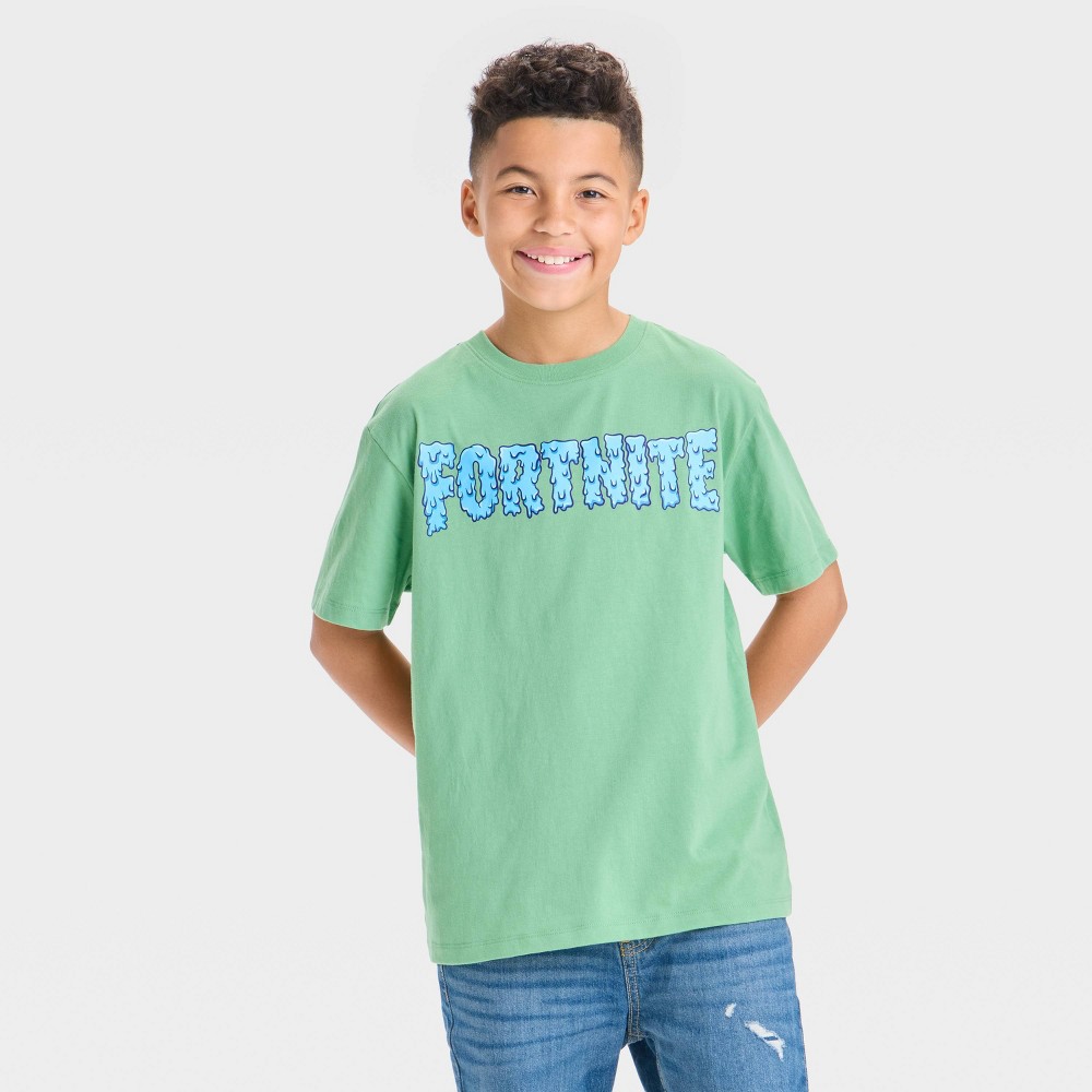 Boys' Fortnite Short Sleeve Graphic T-Shirt - Green L
