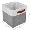 REGALWOVEN Fabric Collapsible Lightweight Open Storage Bins 11 x 11 x 11 Inch 3 Packs - 4 of 4