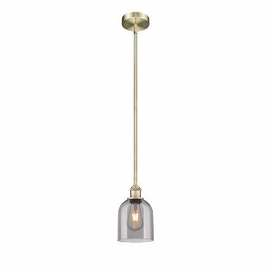 Bella - 1 Light Stem Hung Mini Pendant In Industrial Style-9 Inches Tall and 5.5 Inches Wide - 1 of 1