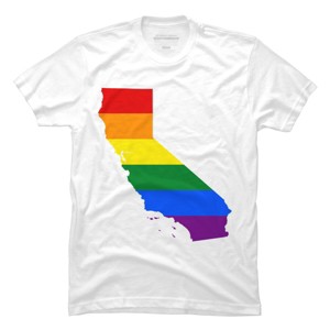 Adult Design By Humans California State Pride Flag By Galvanized T-Shirt - 1 of 2