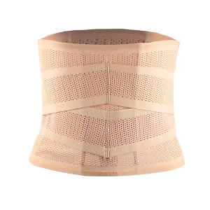 Unique Bargains Men's Abdominal Slim Belt Adjustable Waist Tummy Control Belt Girdle Belly Waist Body Shaper 1Pc - 1 of 4