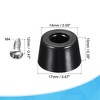 Unique Bargains Round Non-Slip Chair Leg Pads with Stainless Steel Washer and Screws - 2 of 4