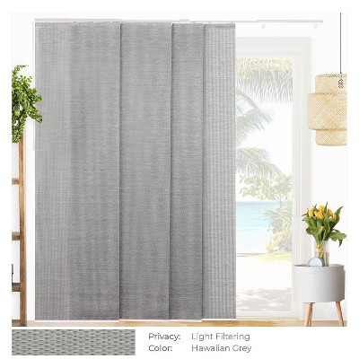 86"x96" Chicology Light Filtering Panel Track Woven Blind