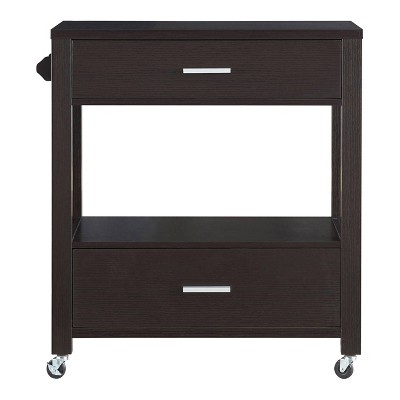 Umberra 2 Drawer Kitchen Cart Red Cocoa - HOMES: Inside + Out