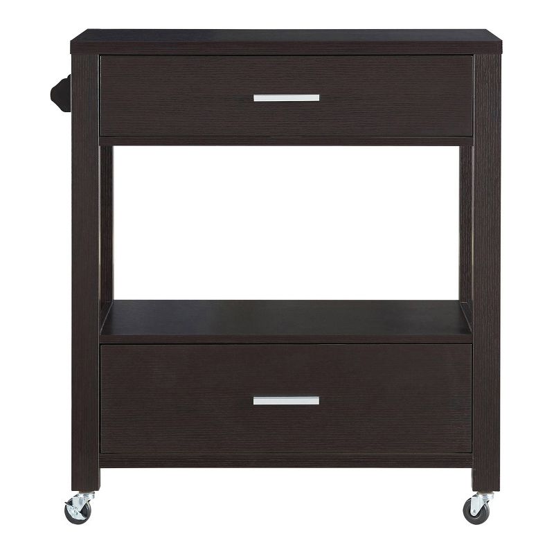 Umberra 2 Drawer Kitchen Cart Red Cocoa - HOMES: Inside + Out, 1 of 8
