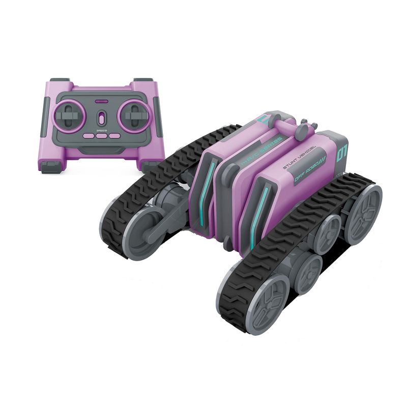 Link 360º Angles Driving Double-Sided Remote Control Radio-controlled Stunt Car with Rotating Lights - Makes A Great Gift, 1 of 5