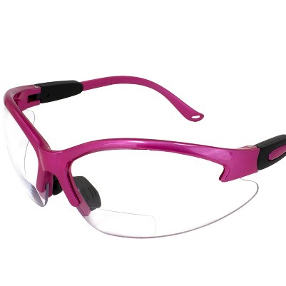 pink frame | clear bifocal 2.5 lens