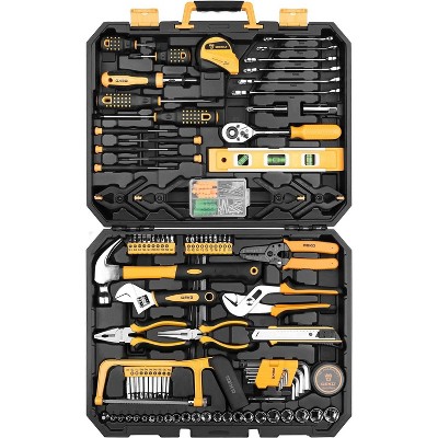 SUGIFT 228 Piece Socket Wrench Auto Repair Tool Combination Package Mixed Tool Set Hand Tool Kit with Plastic Toolbox Storage Case