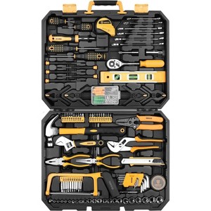 SUGIFT 228 Piece Socket Wrench Auto Repair Tool Combination Package Mixed Tool Set Hand Tool Kit with Plastic Toolbox Storage Case - 1 of 1