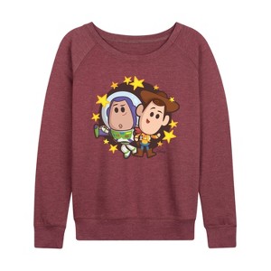 Women's - Disney - Toy Story 4 Lightweight French Terry Wide Neck Long Sleeve Shirt - 1 of 4