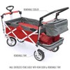 HOMLUX Push or Pull Folding Stroller Wagon with Canopy, Adjustable Handle, Removable Cooler - 4 of 4