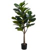 NicBex Artificial Tree Artificial Plant 47" Tall Artificial Fiddle Tree with Pot, Room Decor for Home Office Foyer Porch - 4 of 4