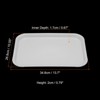 Unique Bargains Plastic Reusable Serving Tray 1 Pc - 2 of 4