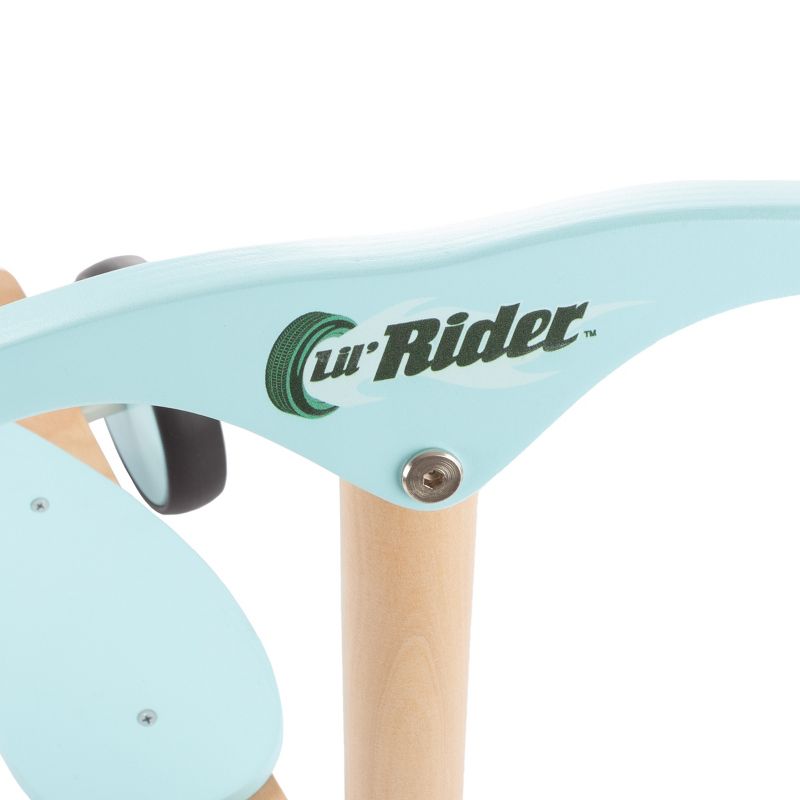 Toy Time Kids' Wooden 3-Wheel Scooter with Push Steering Handlebar - Turquoise, 3 of 6