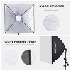 MaseiKar 700W Equivalent Softbox Lighting Kit,2Pack UL Certified 5700K LED Lighting Bulbs,24x24 inches Softboxes with E26 Socket - 4 of 4