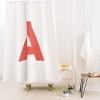 Deny Designs April Lane Art Block Monogram Shower Curtain - 2 of 3