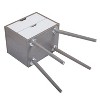 Resenkos Set of 2 Bedside Table with Two Drawer Storage Design for Living Room Sofa - Gray, Night Stand - 4 of 4