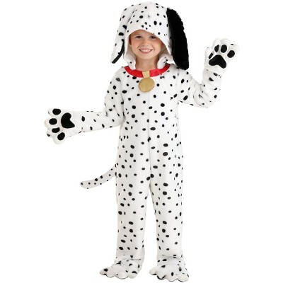 Halloweencostumes.com 2t Plush Dalmatian Puppy Toddler Jumpsuit, Black ...