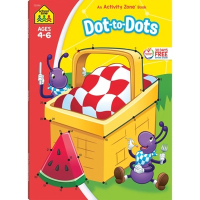 School Zone Dot-To-Dots Workbook - (Paperback)
