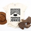 Simply Sage Market Leopard Pumpkin Junkie Garment Dyed Tee - 2XL - Ivory - 3 of 4