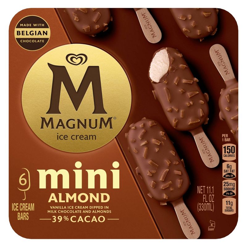 Magnum Mini Almond Ice Cream Bars - 6ct, 3 of 11