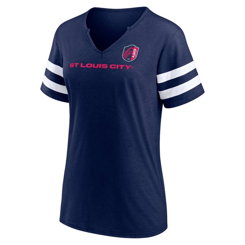 MLS St. Louis City SC Women&#39;s Split Neck Team Specialty T-Shirt, 2 of 4