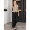INSPIRE CHIC Women's Linen Sleeveless Button Down V Neck Waistcoat Vest - 4 of 4