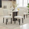 COZONY Set of 2 Upholstered Dining Chairs with Nailhead Trim, Parsons Dining Room Chairs with  Wood Legs, Fabric Side Chairs for Kitchen - 3 of 4