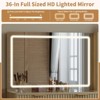 Vanity Desk with Mirror, LED Lights and Power Outlet Makeup Vanity Table with 5 Drawers and 3 Storage Shelves Ressing Table for Bedroom Dressing Room - 4 of 4