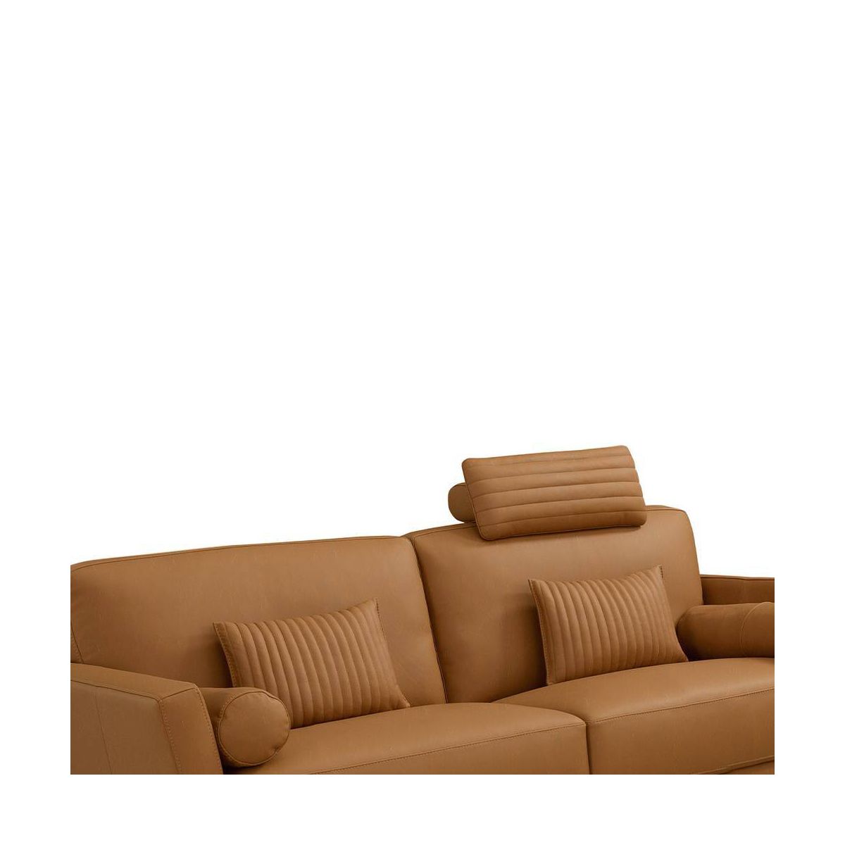68" Tussio Sofa Saddle Tan Leather - Acme Furniture - thumbnail 2