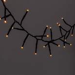 60ct LED Dewdrop Halloween Fairy String Lights Garland Orange - Hyde & EEK! Boutique™