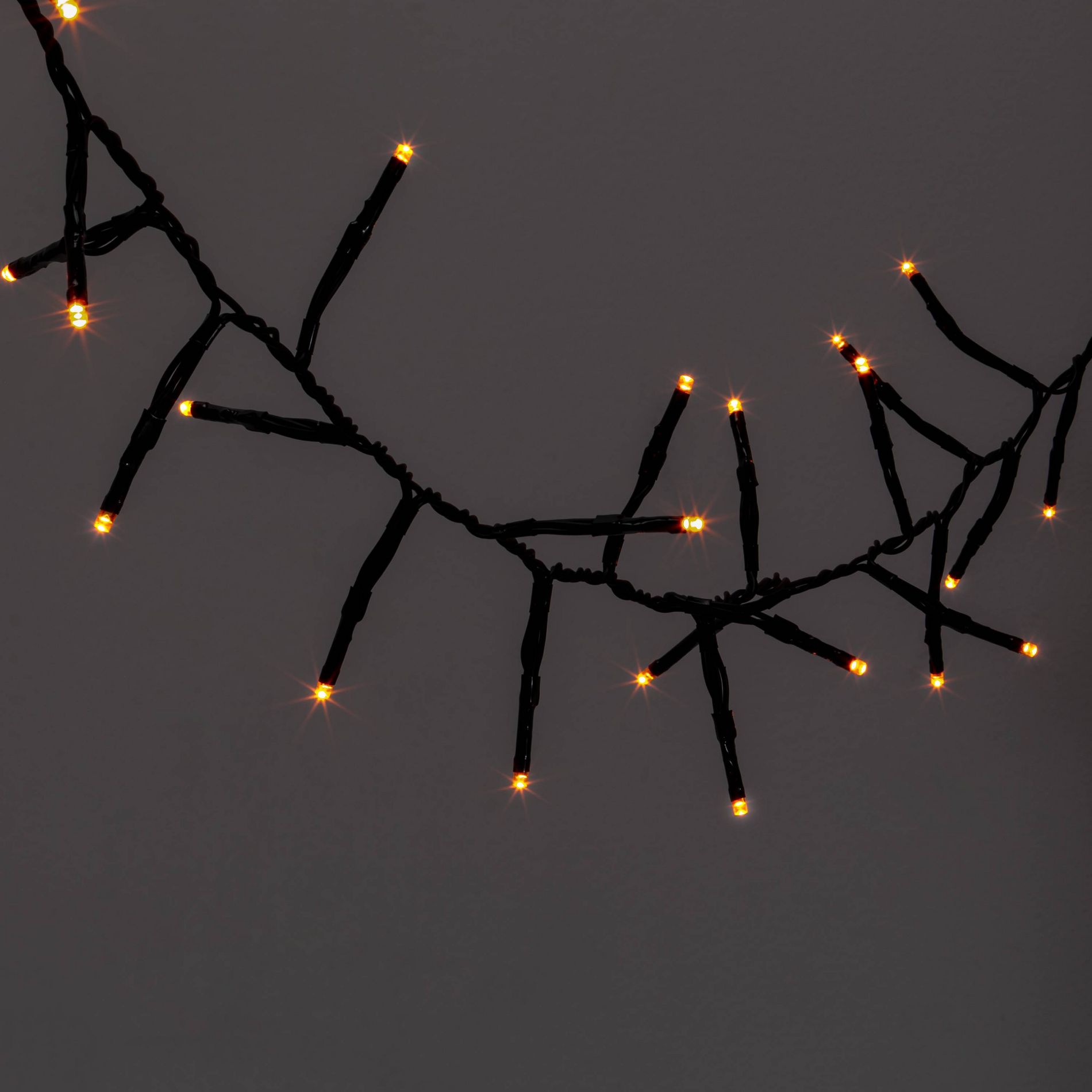 60ct LED Dewdrop Halloween Fairy String Lights Garland Orange - Hyde and EEK! Boutique™