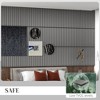 Vynxaria 0.8 in. T x 2 ft W. Walnut Woodgrain MDF Polyester Tongue and Groove Sound Absorbing Panel Eco Friendly Low TVOC 4-Pack/2-Pack - 3 of 4