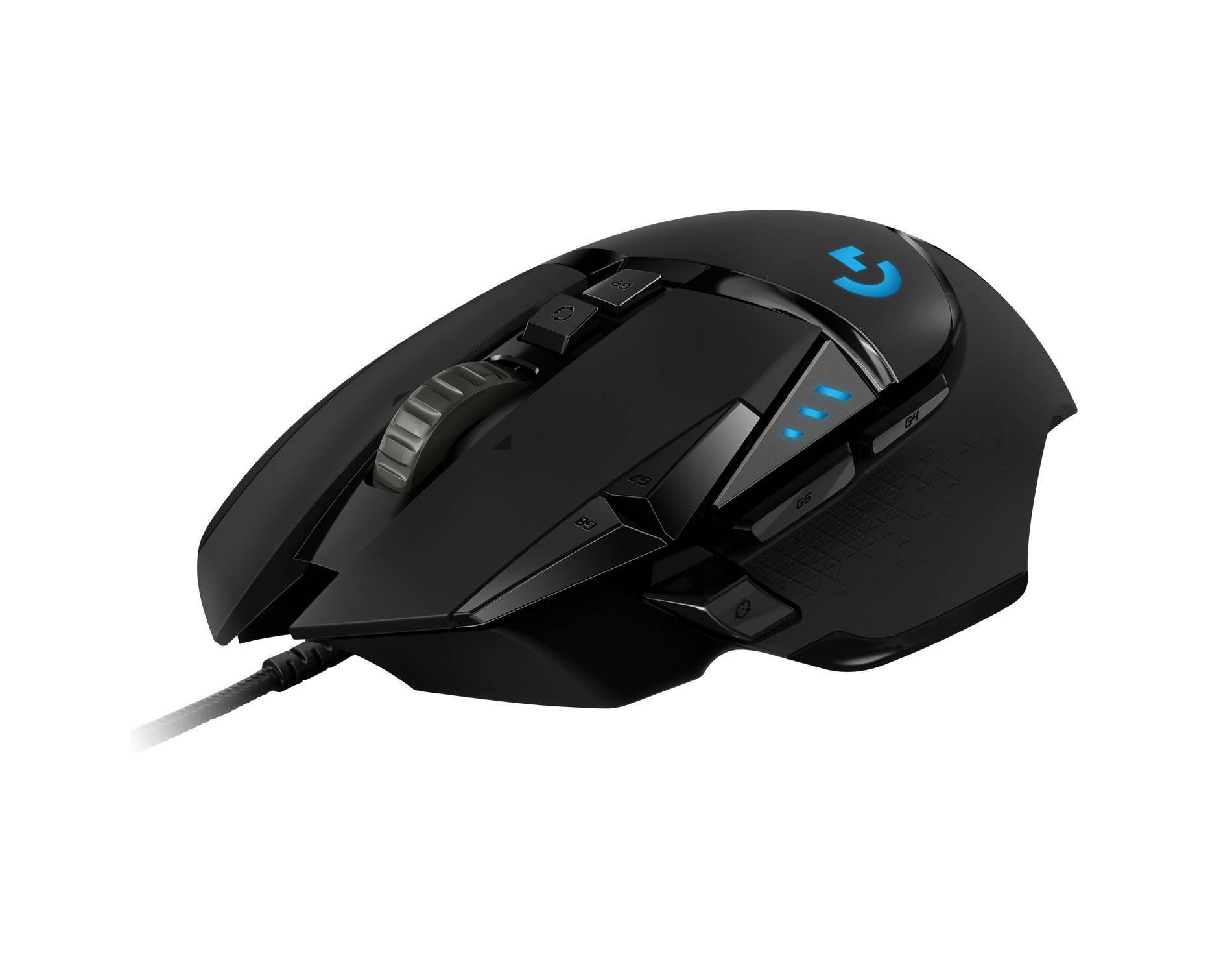 Logitech G502 HERO Wired Gaming Mouse: USB Connection for Windows & macOS Compatibility