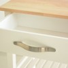 GlasFlength Decorative Storage Cabinets, Wood Frame, with Drawer, Grooved Sliding, Flexible movement, White, 45"*17"*35" - 4 of 4
