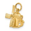 Black Bow Jewelry 14k Yellow Gold 3D Moveable Windmill Charm - 4 of 4