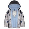 Carter's boys Heavyweight 2-piece Skisuit Snowsuit Set,Grey Bears, 12 Months - 2 of 4