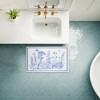 Stupell Industries Blue Toile Flowers Printed Plush Bath Mat And Bath Rug, Design By Susan Winget, 18"X30" - 3 of 4