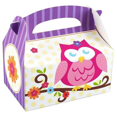 8 ct Owl Blossom Favor Boxes