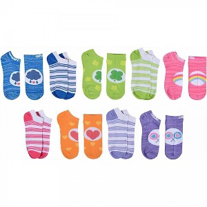 Womens Care Bears Magic of Friendship 9-Pair No-Show Socks - 1 of 4
