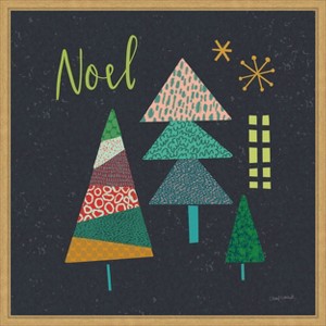 Amanti Art Winter Wonder I by Cheryl Warrick Canvas Wall Art Print Framed 22-in. W x 22-in. H. - 1 of 4