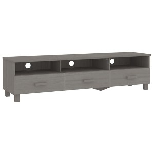 vidaXL HAMAR TV Stand TV Console Sideboard TV Unit Cupboard Solid Wood Pine - 1 of 4