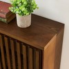 NicBex Solid Wood Sideboard Cabinet with Multi-layer Storage, Modern Rattan Coffee Buffet Cabinet for Kitchen Entryway Dining Room - 4 of 4