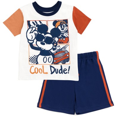Disney Mickey Mouse T-Shirt and Shorts Outfit Set Little Kid to Big Kid
