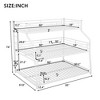 CAVINAS Full XL over Twin XL over Queen Bunk Bed Metal Triple Bed Frame with Guardrail for Bedroom - 4 of 4