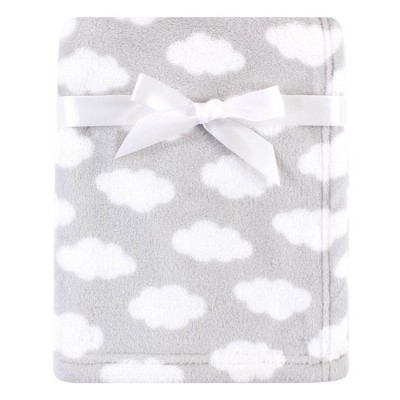 Luvable Friends Unisex Baby Coral Fleece Blanket - Gray Cloud One Size