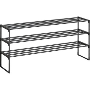 Stackable Metal Shoe Rack - Can Be Used Upright or Upside Down, Modular Storage Shelf for Entryway Organization - 1 of 4
