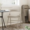 CuisinSmart 2/4 Pack Folding Chairs with Padded Cushions, Padded Foldable Chair Set for 2/4 Hold Up to 350 Pounds, Portable Folding Chair - 4 of 4