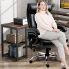 High Back Office Chair - Back Vibration Massage, Big and Tall Executive Desk Chair for Heavy People,Computer Chair Wide Spring Seat,Quiet Wheels - 2 of 4