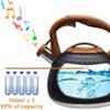 Itopfox Tea Kettle for Stove Top Loud Whistling Kettle for Boiling Water Coffee or Milk Heavy Stainless Steel with Wood Pattern Handle Unique Button - 4 of 4